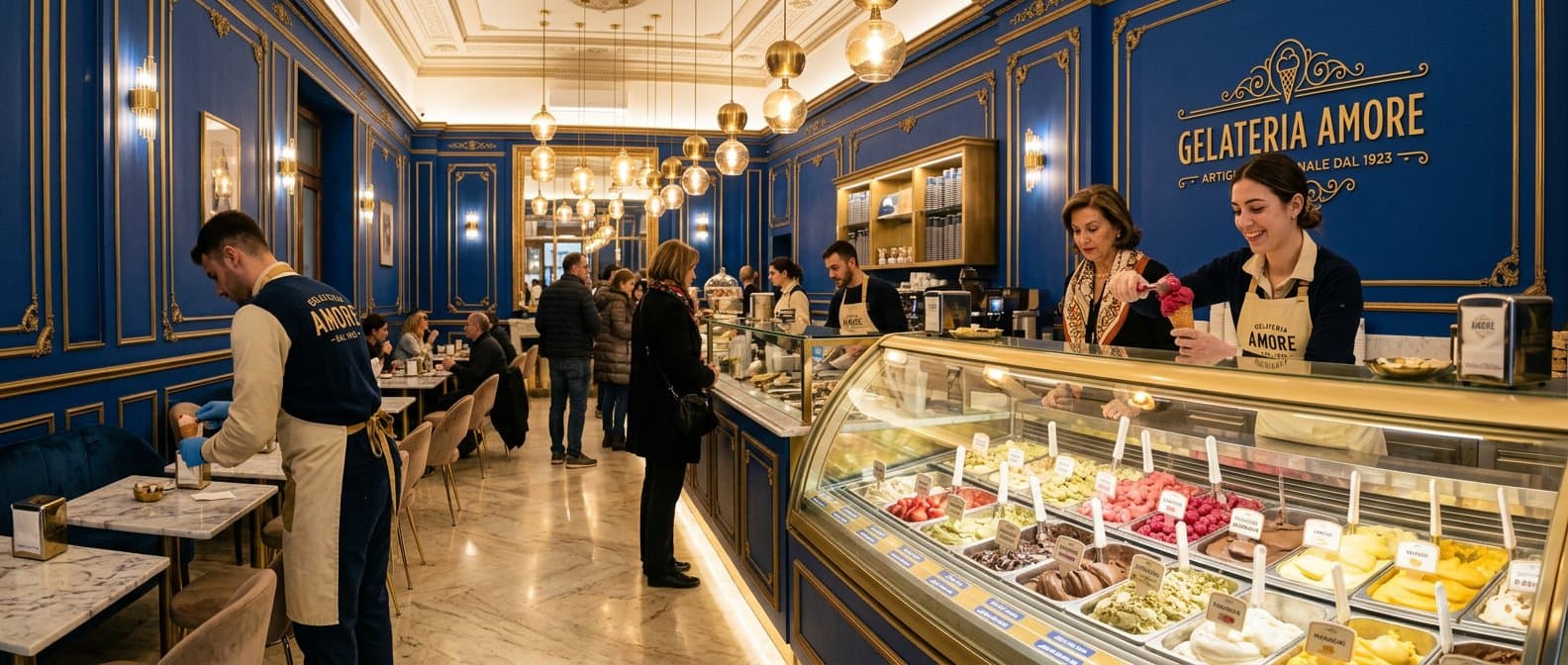 Club Gelato store interior