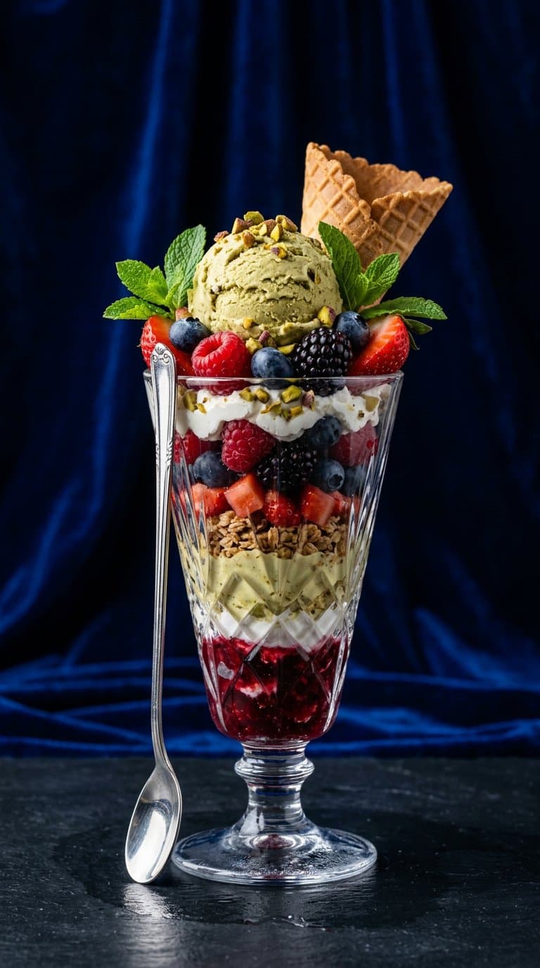 Signature Club Gelato sundae